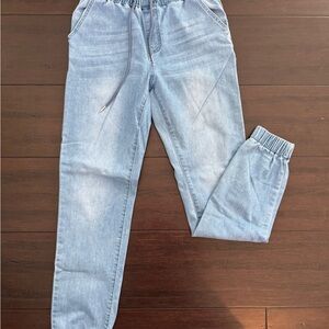 Light Blue Denim Joggers